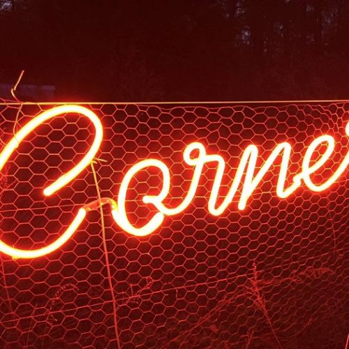 Corner LED Red Prop Sign/ Movie Prop - NYC