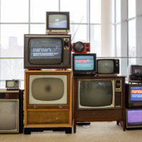 vintage 80s party prop rentals TVs