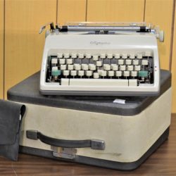 Vintage White & Grey Typewriter Prop Rental - Brooklyn