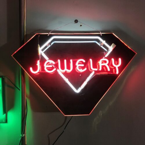 jewelry neon sign prop rental