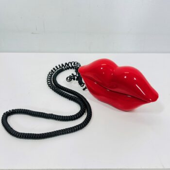 lips kissing phone prop rental red
