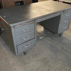 vintage metal desk prop rental