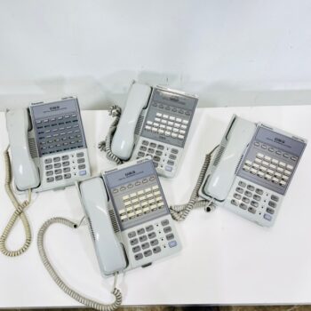 set of vintage office phones prop rentals