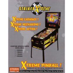 striker xtreme pinball prop rental
