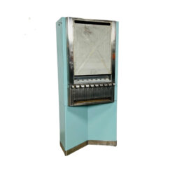 mid century cigarette machine prop rental blue