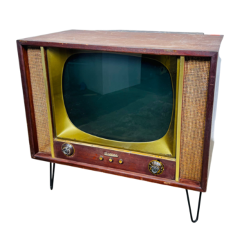 vintage console tv prop rental