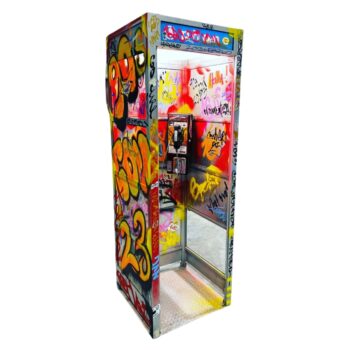 graffiti phone booth prop rental