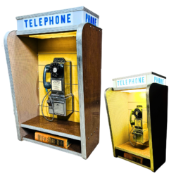 1950s payphone booth prop rental NYC